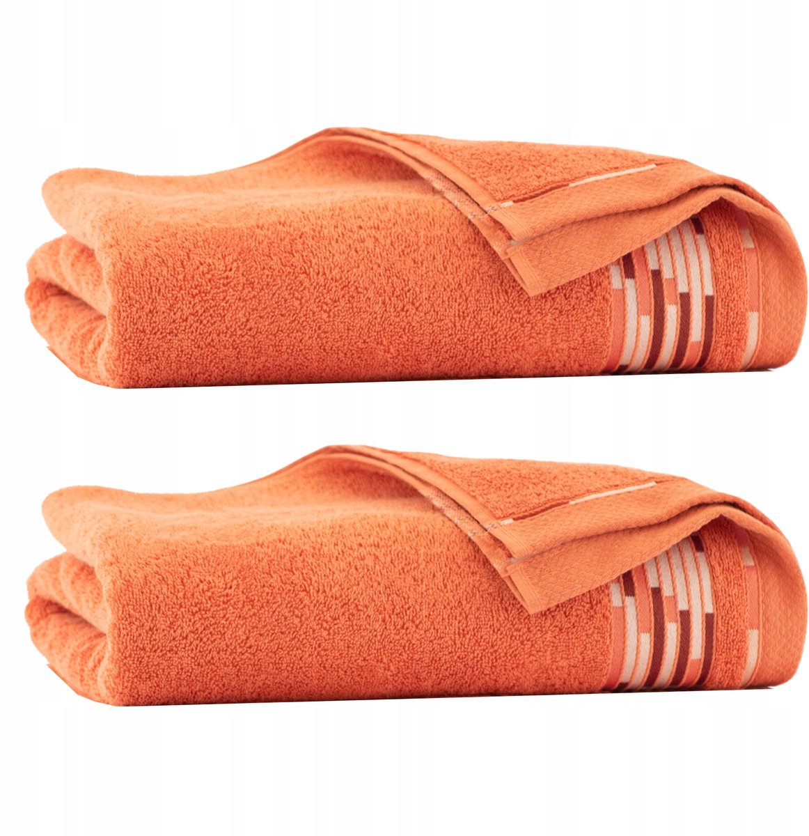 Zwoltex Egyptisch Katoen Handdoek Set 50x90 & 70x140cm Oranje