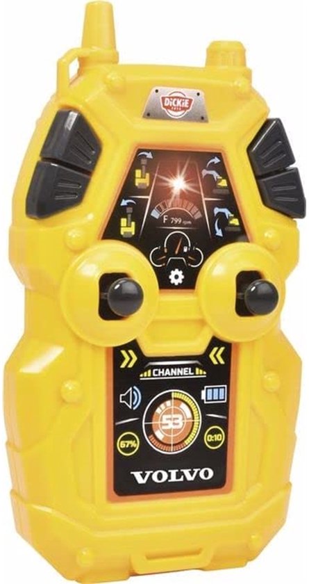 Dickie Toys RC Volvo Graafmachine - Vanaf 3 jaar - Licht en geluid - Bestuurbaar