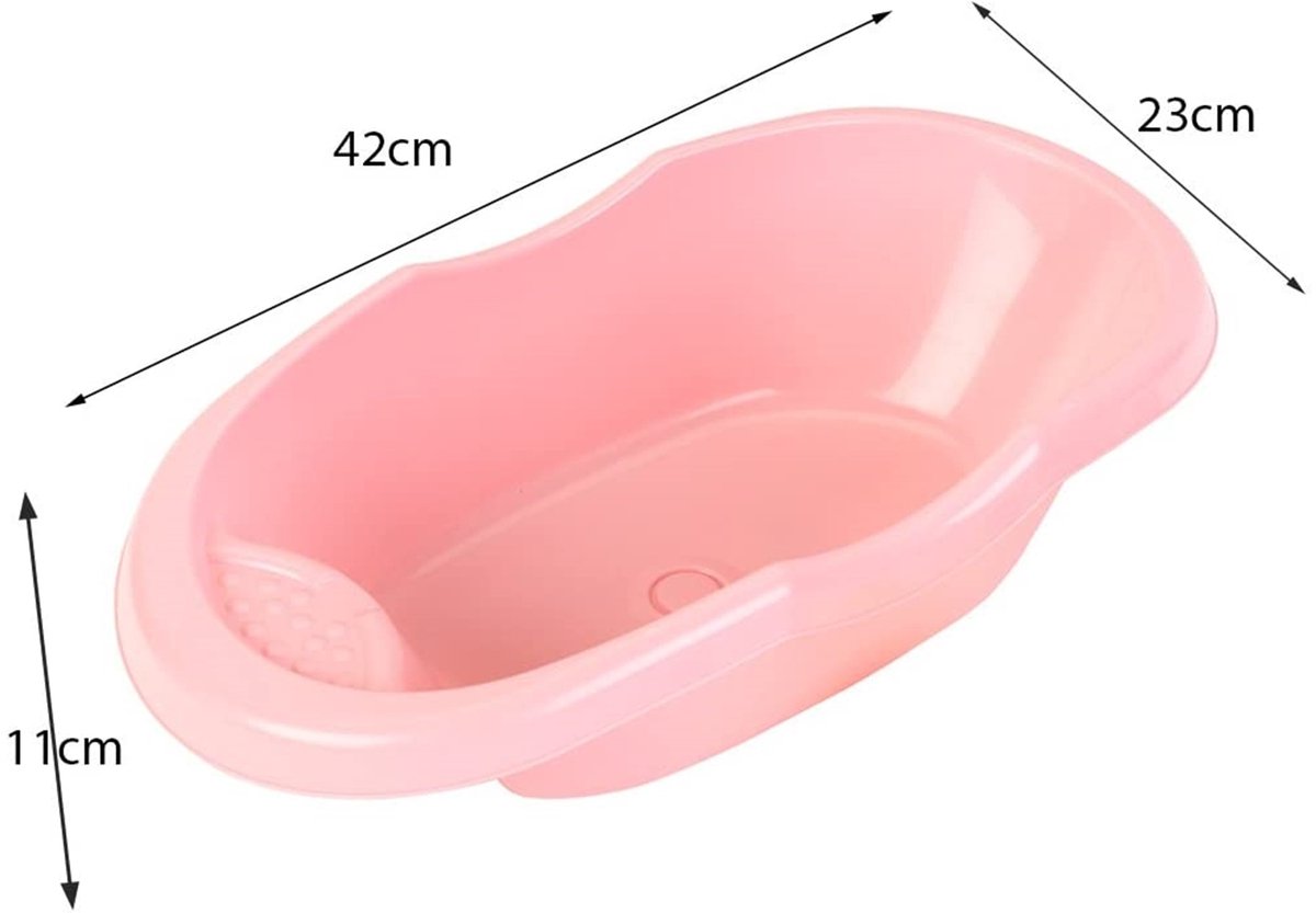 Klein Toys Princess Baby Coralie poppenverzorging - poppenbadje 41cm - incl accessoires - met potje - roze — afbeelding 2
