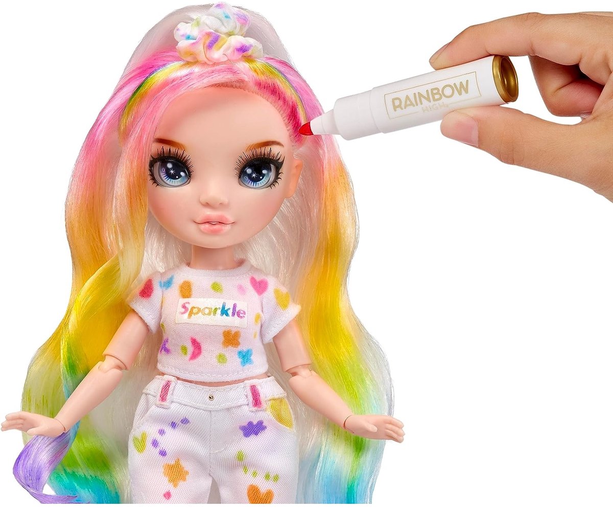 Rainbow High Color & Create - Blauwe ogen - 27 cm - Modepop — afbeelding 8