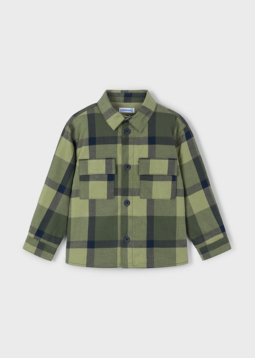 MAYORAL - Jongens hemd - Maat 92 - Jongens - Khaki -