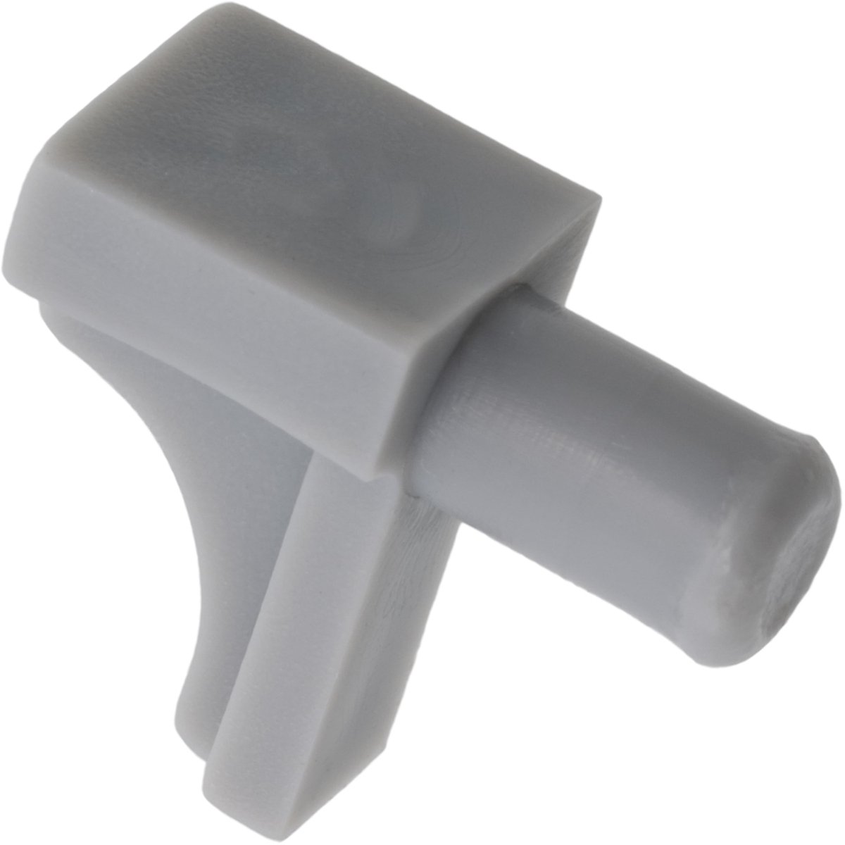 C41558 - 100 stuks plankdragers - 17x14 mm - montageling Ã˜5 mm - kunststof - grijs