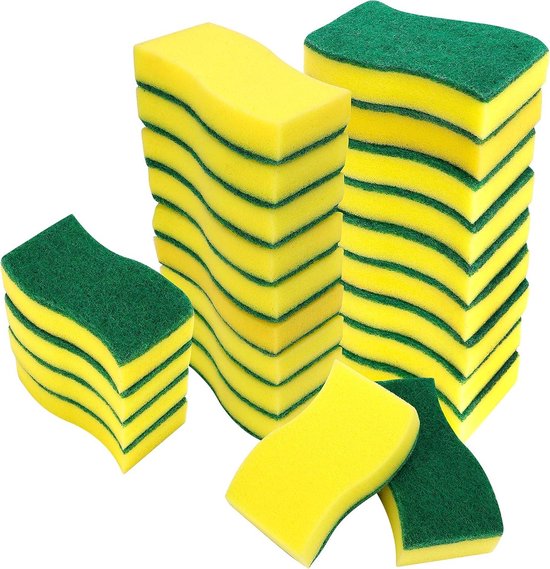 Schrob Sponsjes 24 stuks - Keuken Vaat & Badkamer - Niet Krassend ...