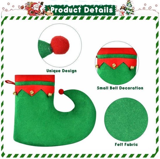 Chaussettes Hautes Rayées Noël Avec Nœud - Chaussettes Festives Femme Cosplay Et Fête