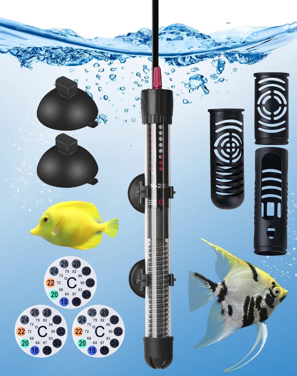 Aquariumverwarming tot 120 Liter - 100 W - Instelbare Temperatuur 20-34 °C - Waterdicht en Betrouwbaar
