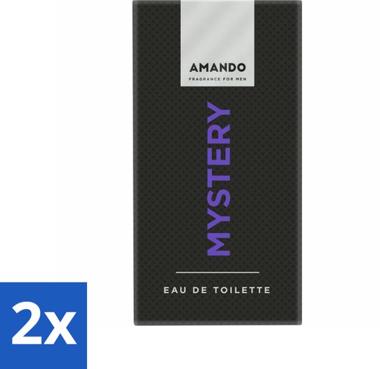 2 x Amando Mystery Eau de Toilette 50 ml - Mannen Parfum - Eau De Toilette - Amando Mystery - Mysterieuze Geur - Mannelijke Geur