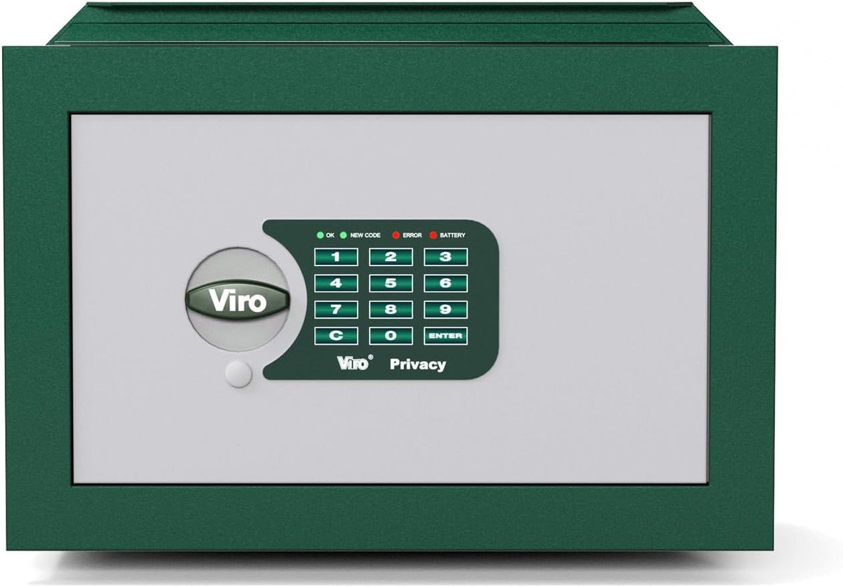 Inbouw ElektronicaSafe met LED en Inkijkbescherming - 230x350x205 mm