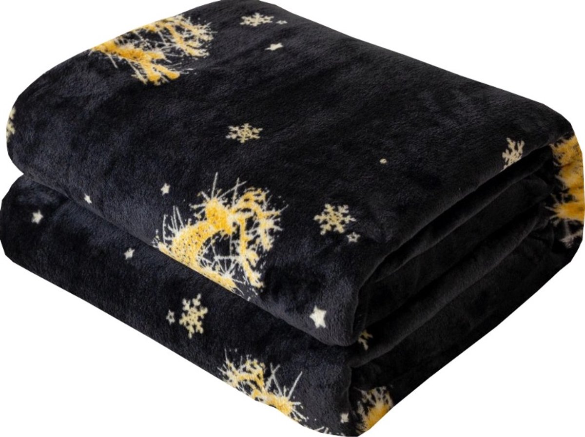 Kerst deken - Plaid - 200 cm x 220 cm - kerstdeken - Winter Plaid - Kerst - Kerstplaid - Winterafbeeldingen - Kerstmis - Microvezel deken - Super zacht - ideaal cadeau - Kerstdesign - nieuw jaar - grote maat - Sinterklaas - feestelijke sfeer KFB-26
