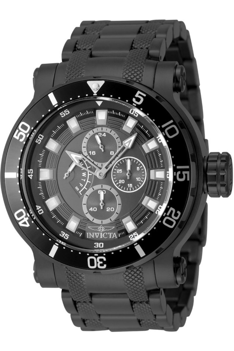 Invicta Coalition Forces 49397 Heren Horloge - Waterdicht - Analoog - Quartz Uurwerk - Roestvrij Staal met grijze Wijzerplaat - 52mm