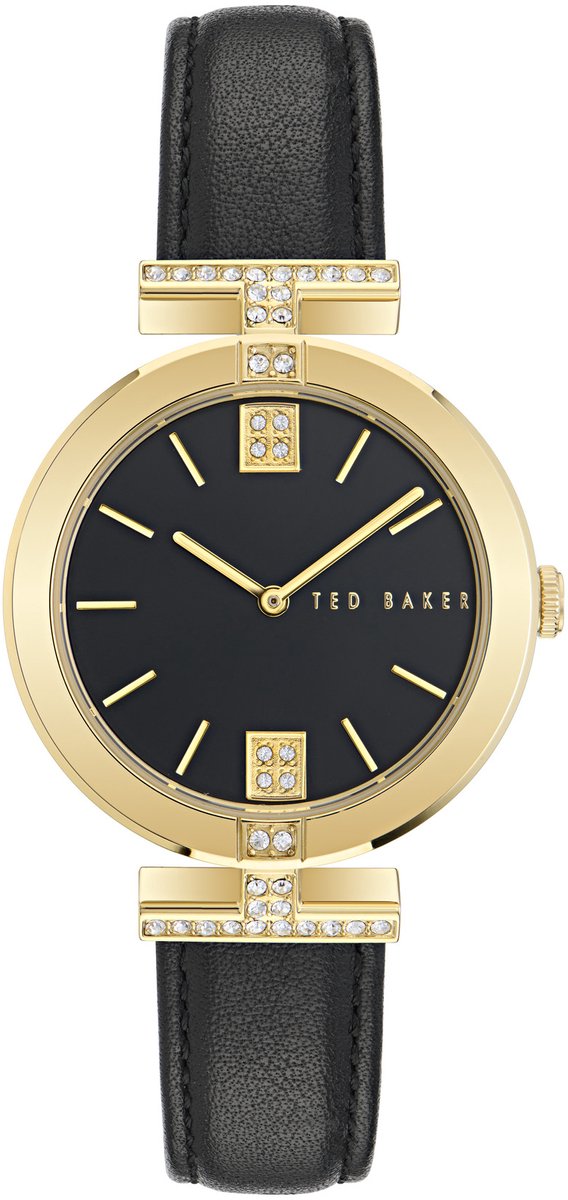 Ted Baker Darbey Kwarts Analoog Horloge Zwart Case: 100% Stainless Steel | Armband: 100% Leather 36 BKPDAF301W0, BKPDAF302W0