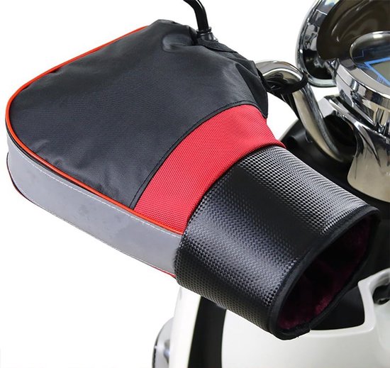Handmoffen-Handmoffen Scooter-Waterdichte en koudebestendige fietsstuur handschoenen - ingebouwde fleece voor warmte-Handwarmers Fiets-Fietshandwarmers met reflecterende strips-Geschikt voor fietsen, Scooter, sneeuwscooters — afbeelding 2