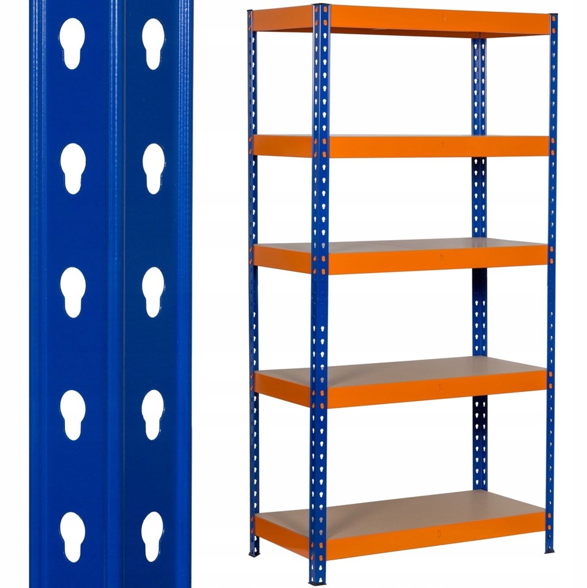 Sterk Metalen Magazijnrek 180x90x45cm - 200kg/plank