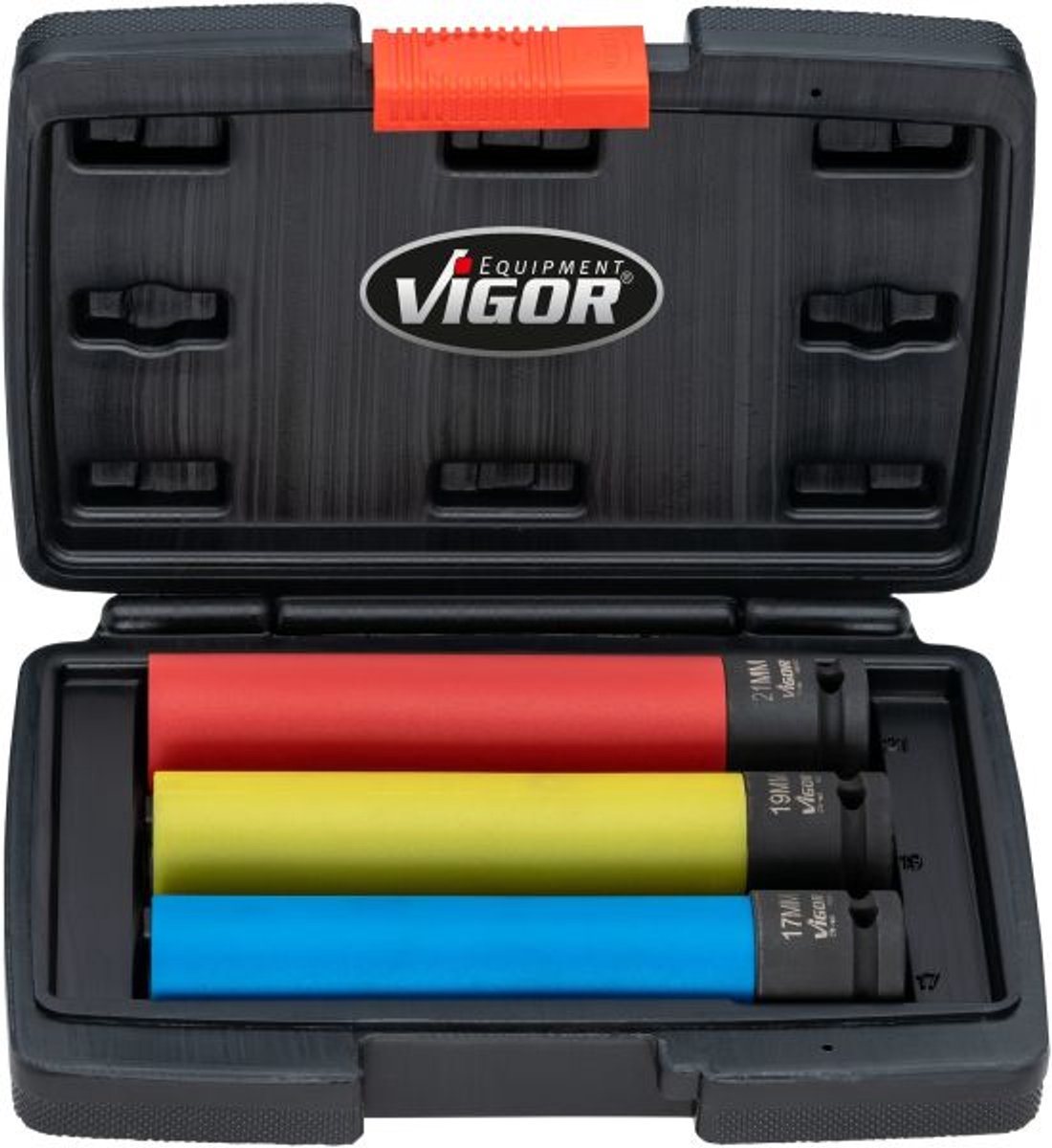VIGOR Lange Dopslagdoppen voor Velgen - 1/2" - 3 Delig