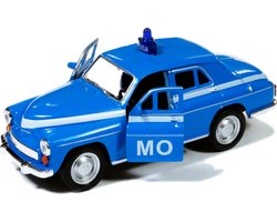 Welly Warschau MO 224 Militsie Auto - Metaal, 1:34-1:39