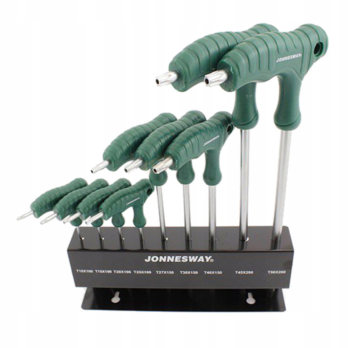 Jonnesway Torx inbussleutelset 9 Delig T10-T50 met houder