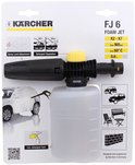 Verpakking Kärcher FJ 6 schuimspuit, met productafbeeldingen en specificaties.