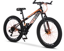 Velo Urban 26 Inch Jeugd Mountainbike – 21-speed Shimano – Schijfremmen – Oranje & Zwart
