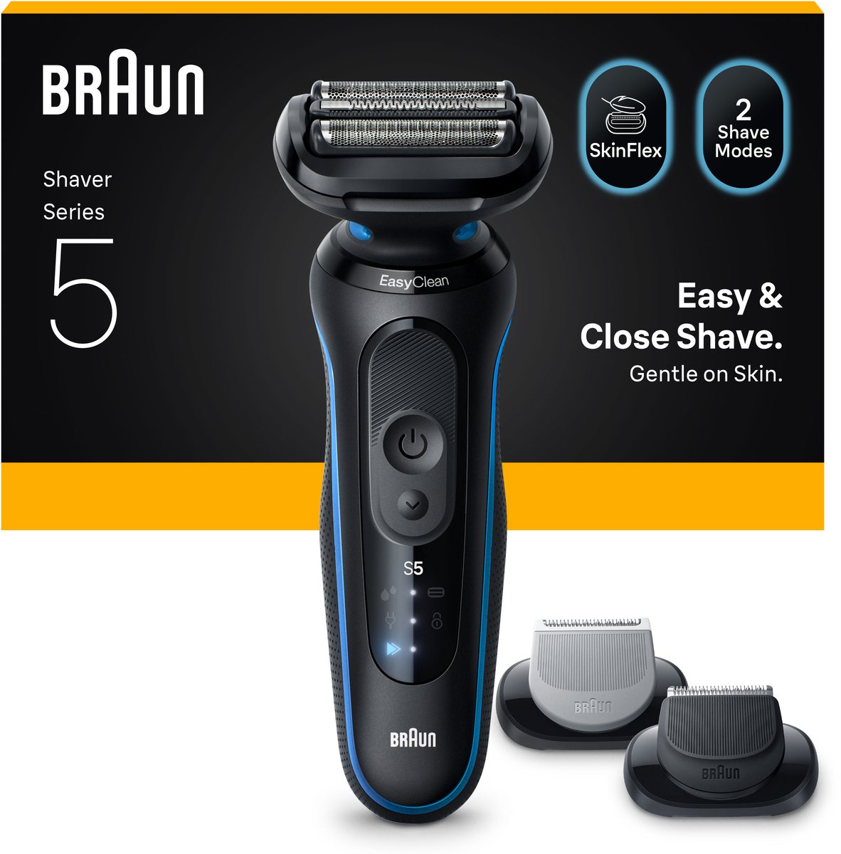 Braun Series 5 52-B1650S Scheerapparaat met Trimmer Blauw - afbeelding 3