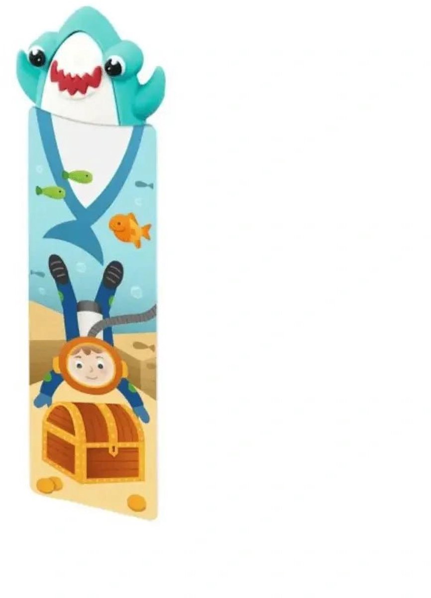 3D Boekenlegger Haai - Boekenlegger