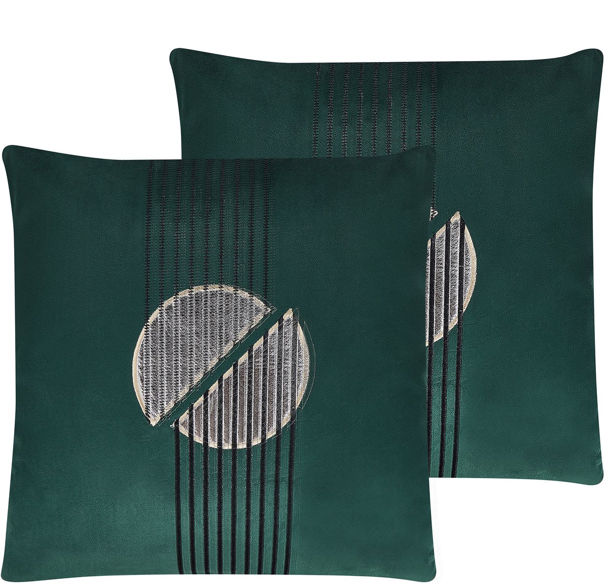 Beliani CEROPEGIA - Sierkussen set van 2 - Groen - 45 x 45 cm - Fluweel