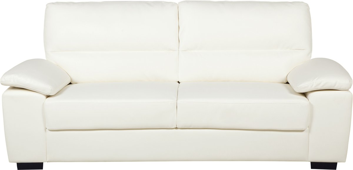 VOGAR - Driezitsbank - Off-white - Kunstleer