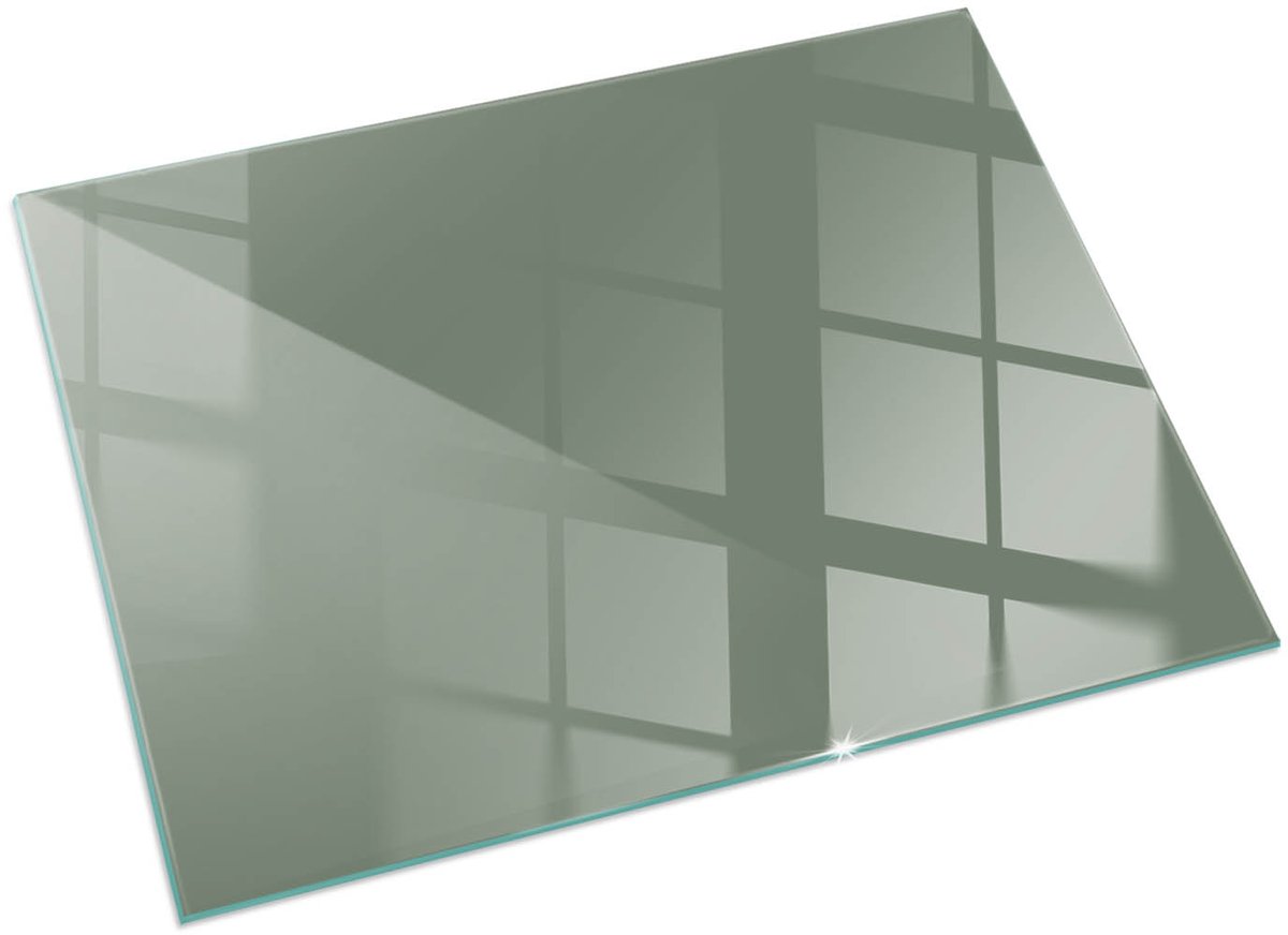 Wallfluent Kachel Vloerplaat - Olijfkleur Vloerplaat Openhaard - 120x80 cm - Rechthoek Vloerplaat Voor Kachel - Effen Kleur Plaat Voor Onder Houtkachel