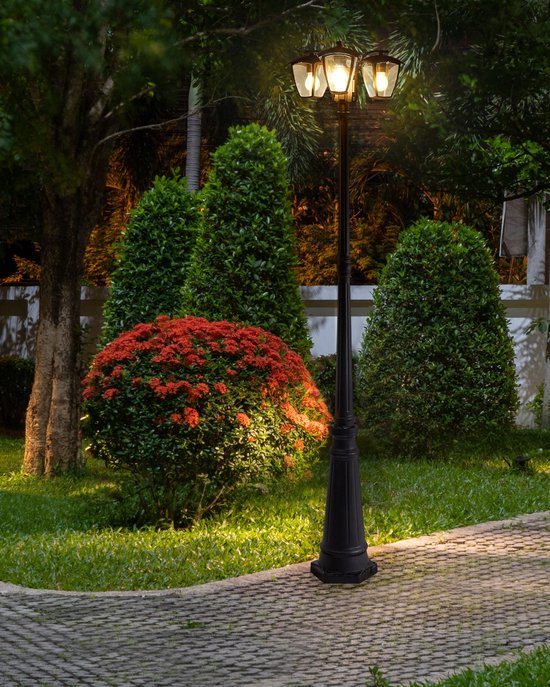 LEMRO - Lampadaire - Zwart - Aluminium/Plastique