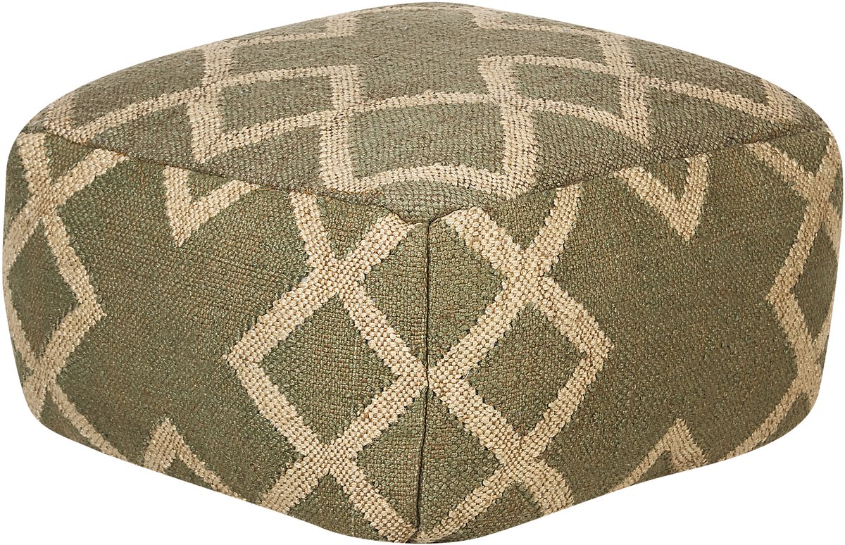 GOPI - Poef - Olijfgroen - Jute