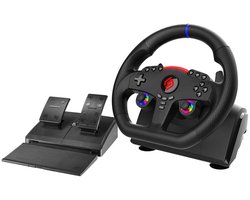 Subsonic Superdrive 270 GT-5 Zwart USB Stuurwiel + pedalen Nintendo Switch, Nintendo Switch 2, PC, PlayStation 4, PlayStation 5, Xbox One, Xbox Series S, Xbox Series X