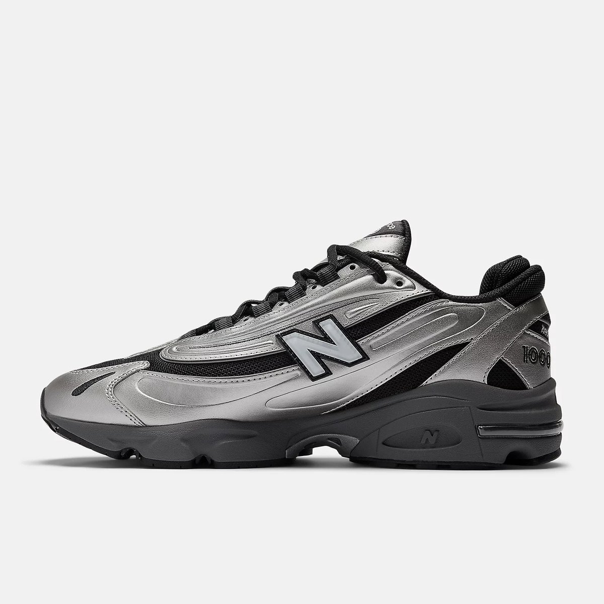 New Balance 1000 Sneakers Unisex Metallic Zwart
