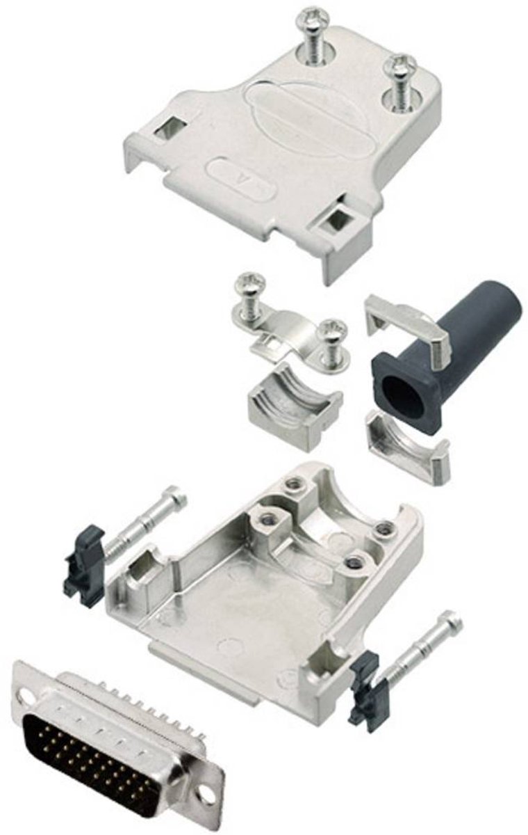 Amphenol L17DTZF09-RG+L717HDE15P D-sub male connector-set 180 ° Aantal polen: 15 Soldeerkelk 1 stuk(s)