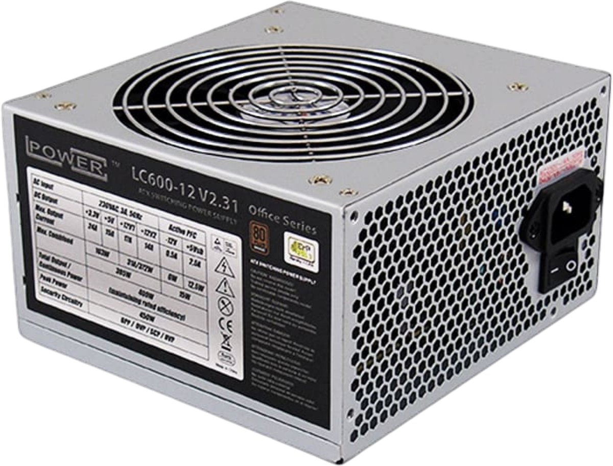 LC-POWER® LC600-12 V 2.31 - PC-netvoeding 450 W - ATX