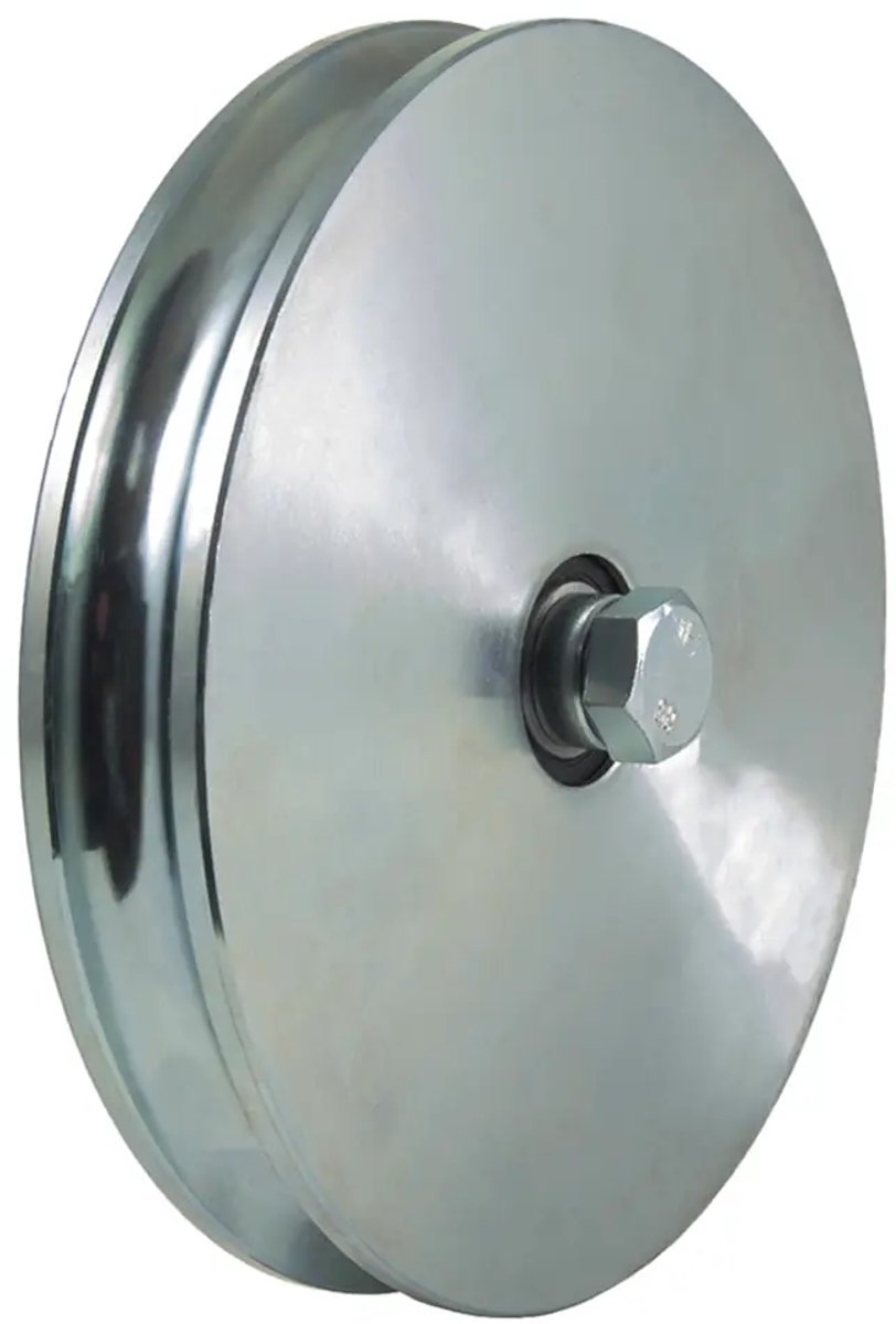 Ronde groefschijf van 200 mm, groefbreedte 20,5 mm, 2 kogellagers