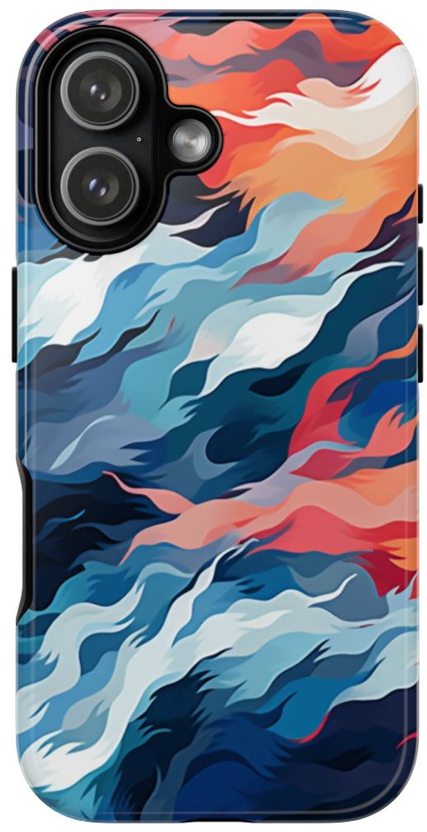 Abstracte Golvende Patronen – Telefoonhoesje Geschikt voor iPhone 17