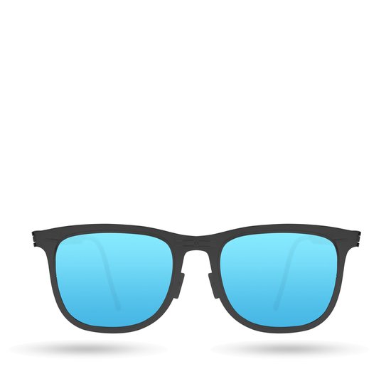 ROAV Lennox - Opvouwbare zonnebril - Polariserend UV400 - Matt black - Blue Mirror glazen van ROAV — afbeelding 2