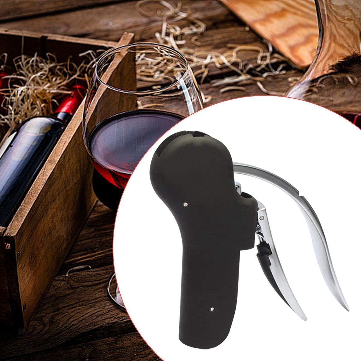 Flessenopener, draagbaar, professioneel, keukengadget, wijnaccessoires, flessenopener