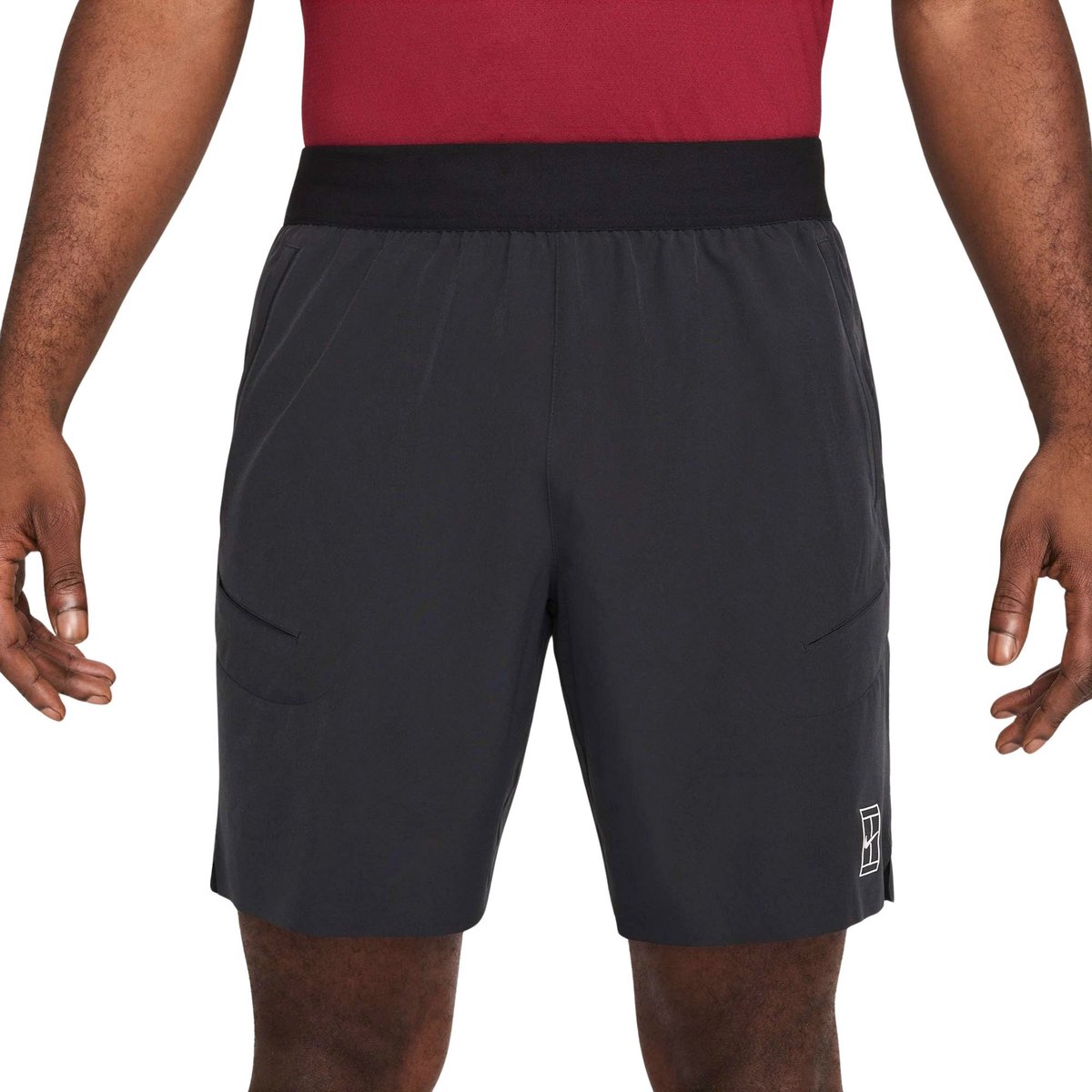 Nike Court Advantage Dri-FIT Short Heren Zwart