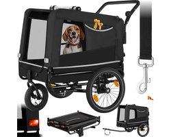 tectake® Hondenkar - Huisdierenkar - 3-in-1 - Honden Aanhang