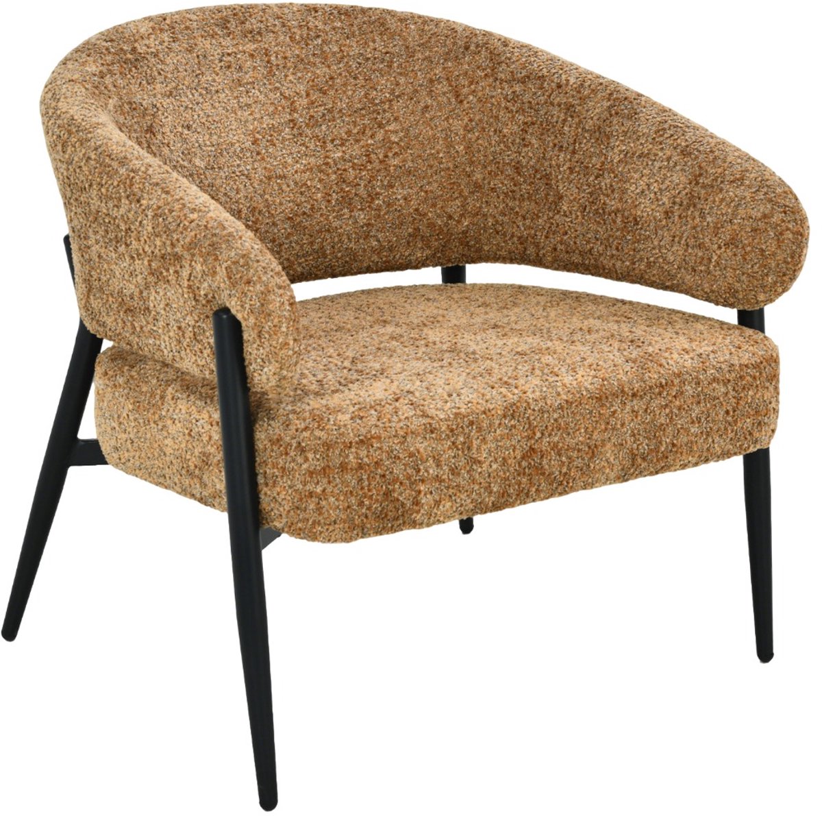 Livingfurn - Fauteuil Dilan Venga Cognac - 72.5x73x75cm