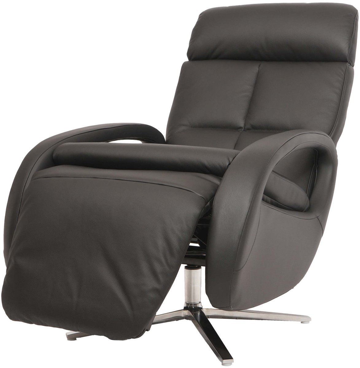 Relaxfauteuil MCW-L11, design tv-fauteuil, ligfauteuil, verstelbare ligfunctie ~ zwart