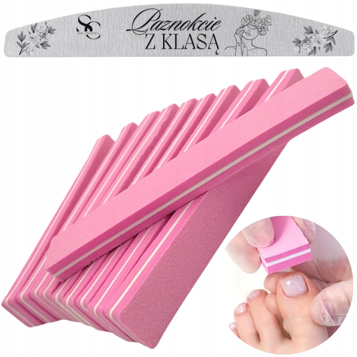 10x Nagelvijl Buffer 100/180 SUNSHINE Set + SEOL Pro Vijl Gratis