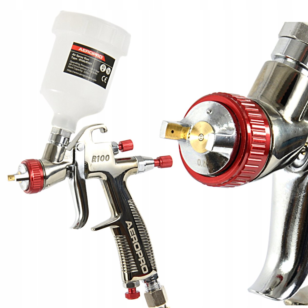 AEROPRO R100 LVLP Spuitpistool met 1.2mm nozzle