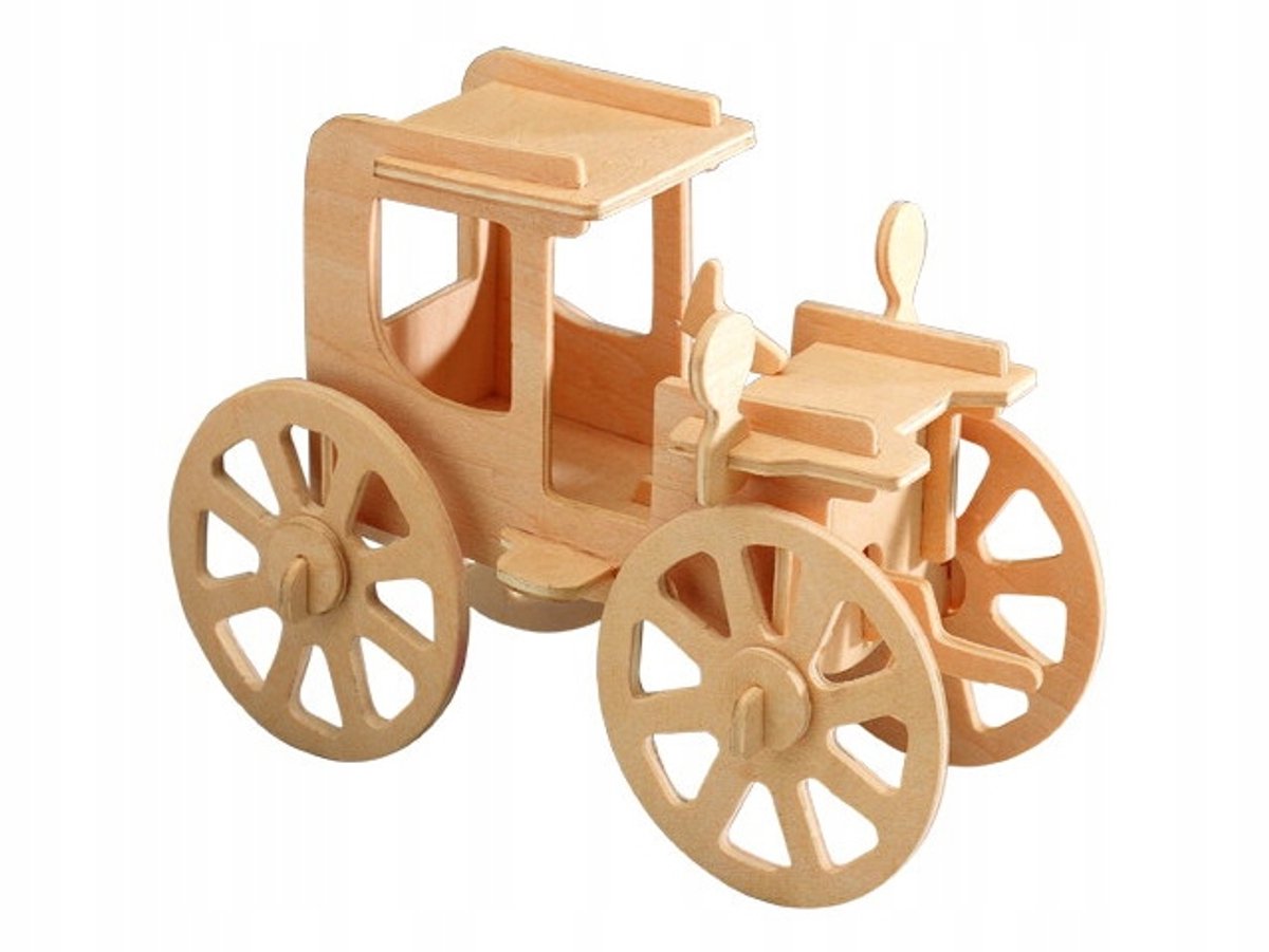 Houten 3D Autopuzzel - Sea-Land P004, 19 Delen, 8+ Jaar