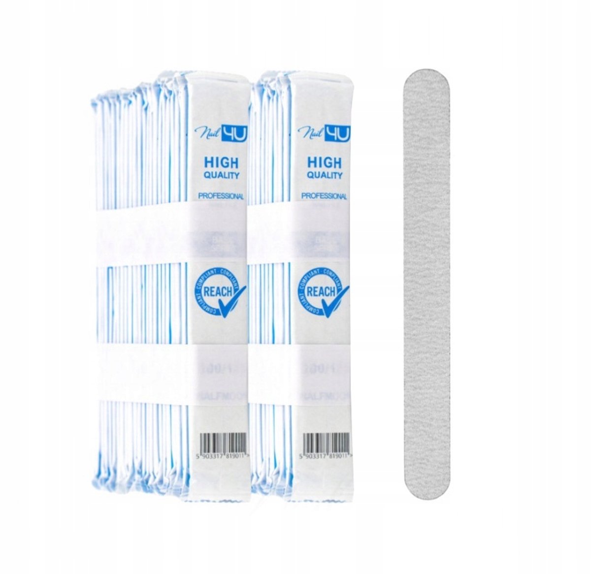 Nail4U Basic Nagelvijlen Recht 100/180 - Set van 50 Stuks