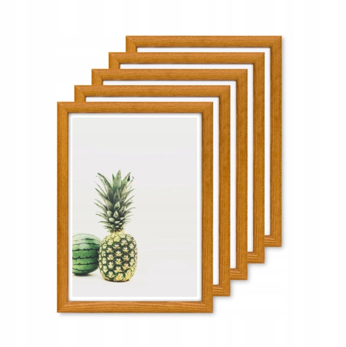 Houten Fotolijsten Set 5 stuks 13x18 cm Natuurlijk