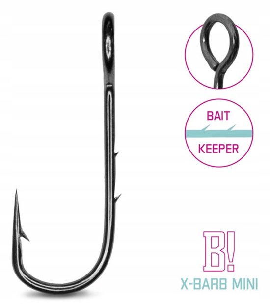 Delphin x-Barb Mini Cheburashka Haken - Maat 6 (8 Stuks) van Delphin — afbeelding 2
