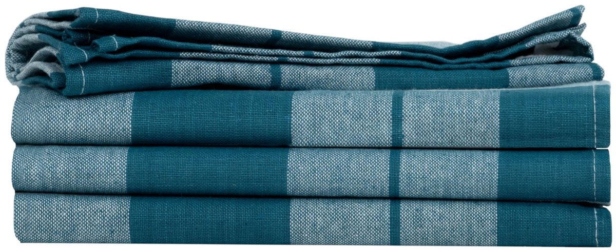 Unyqoos® Set van vier absorberende keukendoeken in verschillende kleuren en formaten
