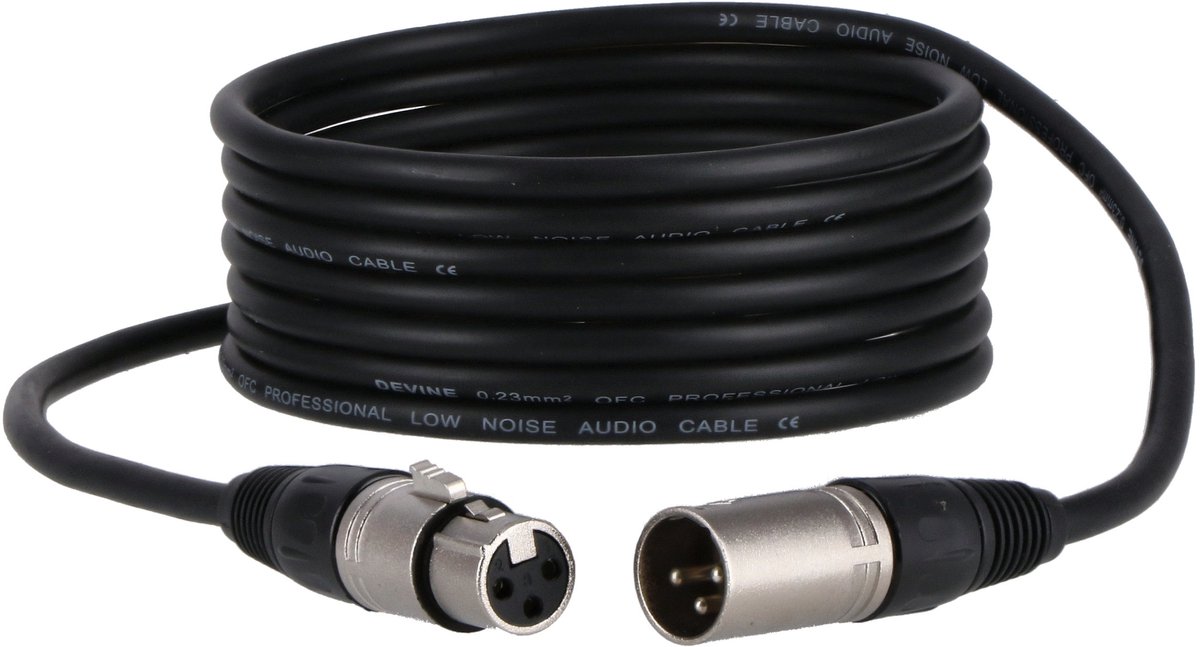 Devine MIC100/3 XLR microfoon- en signaalkabel 3 meter (50x)