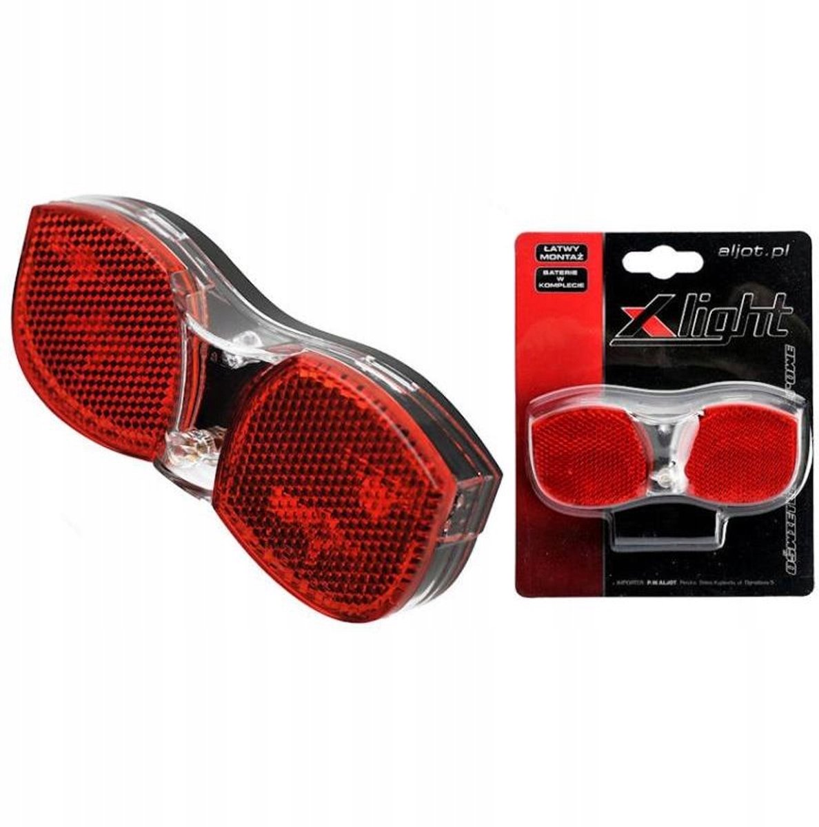 X-LIGHT XC-105D Fietsachterlicht voor Bagagedrager op Dynamo