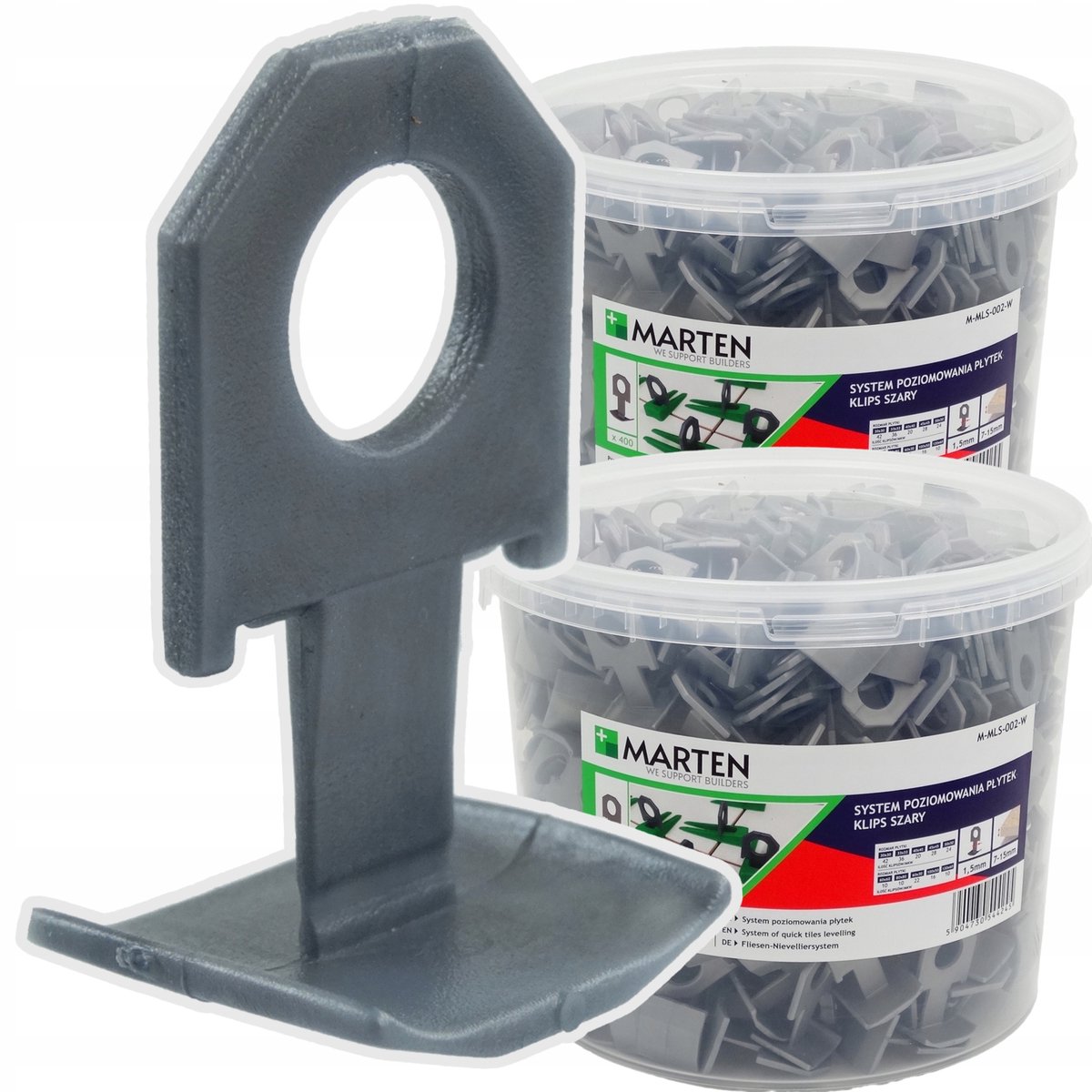Marten Tegel Leveling Systeem - 800 Clips